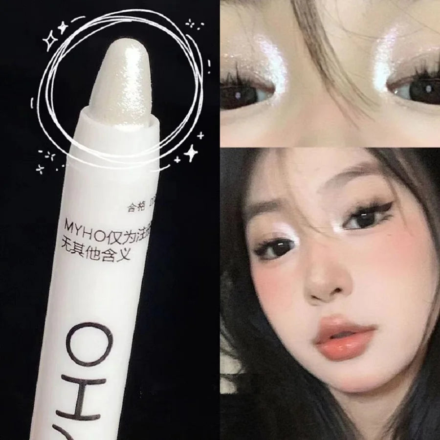 Lying Silkworm Pen Monochrome Brightening Highlight with Flash Eye Shadow Pen Beauty World Shop
