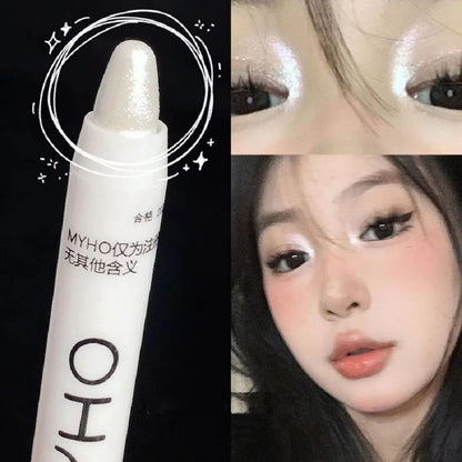 Lying Silkworm Pen Monochrome Brightening Highlight with Flash Eye Shadow Pen Beauty World Shop