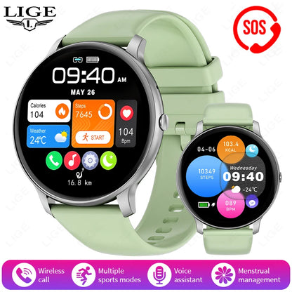 2025 New Smart Watch Women Men Bluetooth Call Sports Fitness Watches Heart Rate Health Monitor Smartwatch Ladies For Android iOS