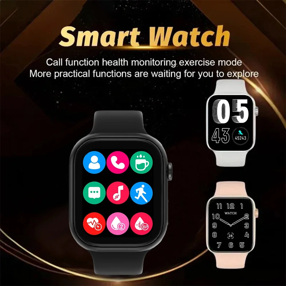 2025 New Smartwatch For Men Android IOS Phone 1.73" Screen Bluetooth Call Blood Oxygen Pressure Monitoring Smart Watch Women Beauty World Shop