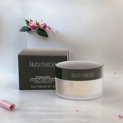 NEW Version Hydrating Flawless Setting Powder,Natural Nude Finish Oil Control Strong Concealer for All Skin Types Powdery Makeup