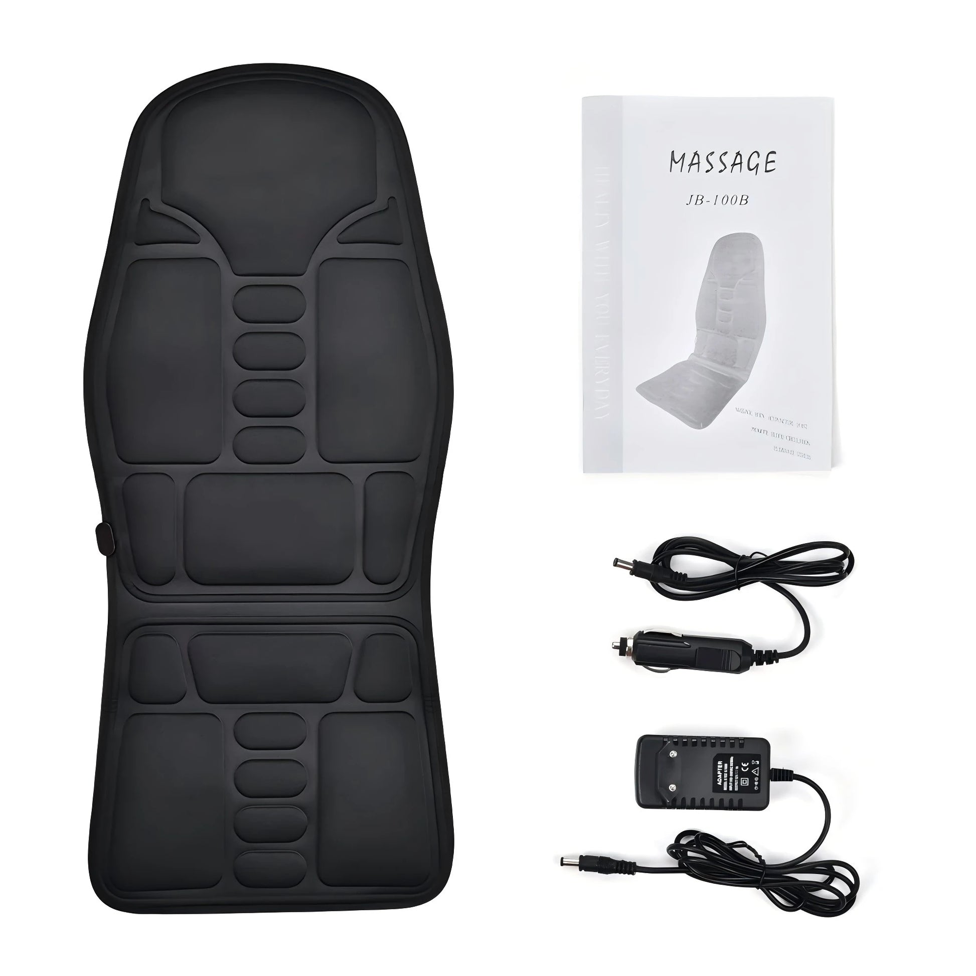 Portable Full Body Massage Chair Cushion, Neck Back Waist Hips Massage Pad Soft Relax for Home Office Car Use Beauty World Shop