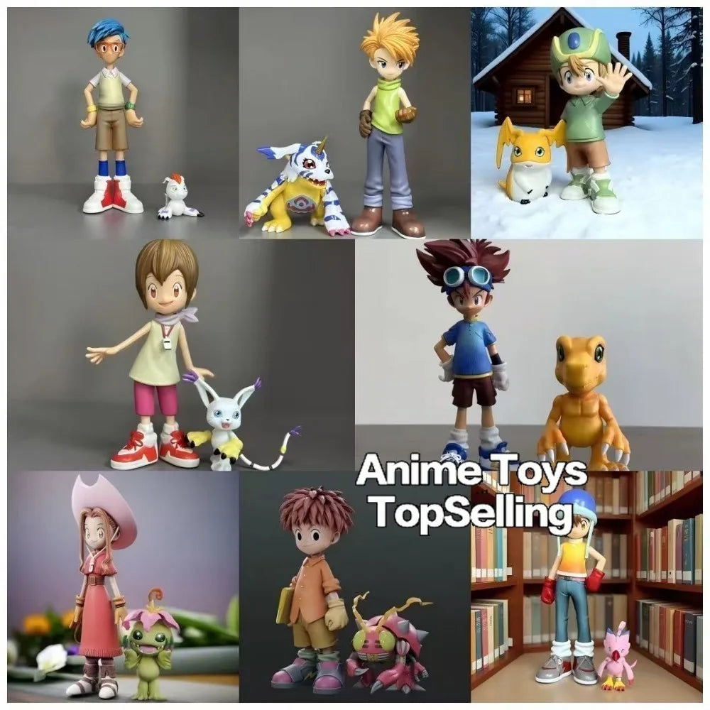 5-16cm Anime Digimon Adventure Figures Eight Main Characters Action Figure Pvc Statue Collection Model Toys Gifts Beauty World Shop