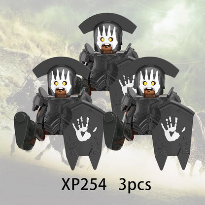 3pcs Lord Rings Elves Orcs Army Dwarf Rohan Mini Action Toy Figures Building Blocks Assembly Toys for Kids Birthday Gift Beauty World Shop