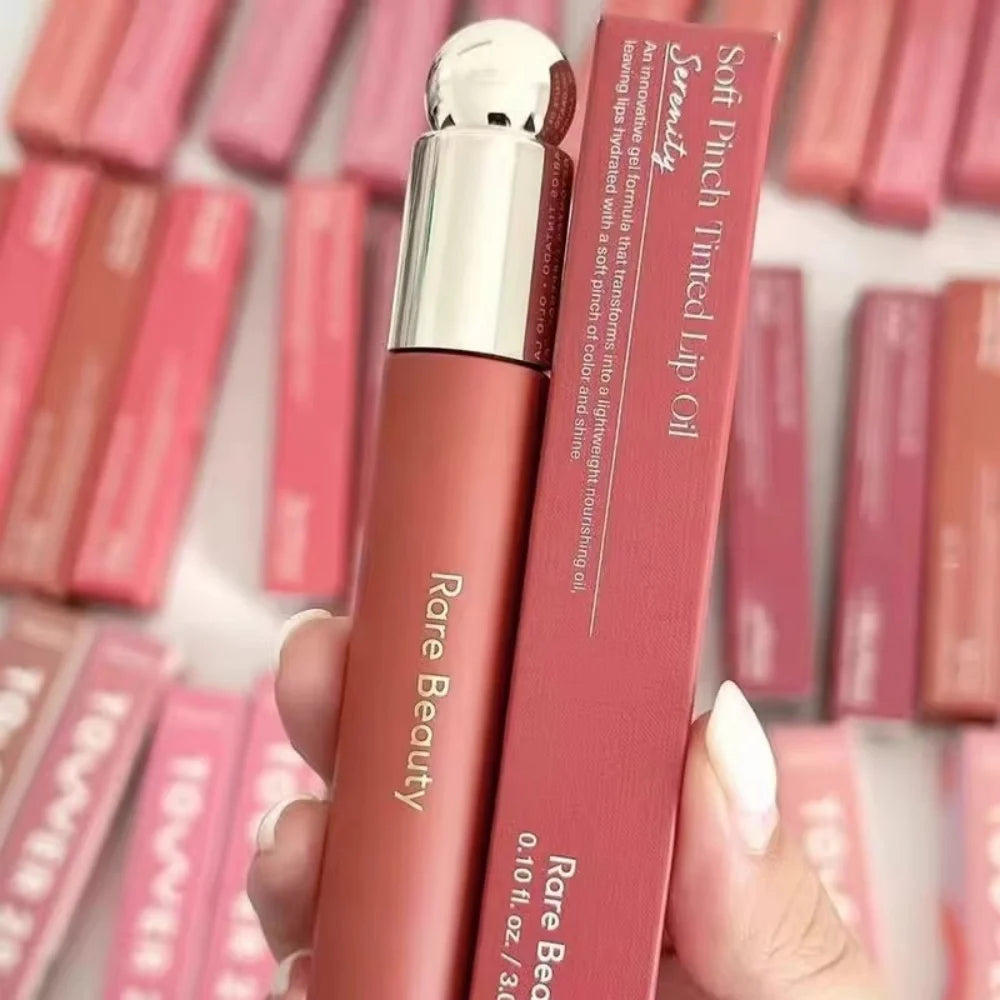 Rare Beauty Soft Pinch Tinted Lip Oil Stain Lip Gloss Delight Hope Happy Wonder Liquid Blush Makeup Cosmetics Face Eye Blusher Beauty World Shop