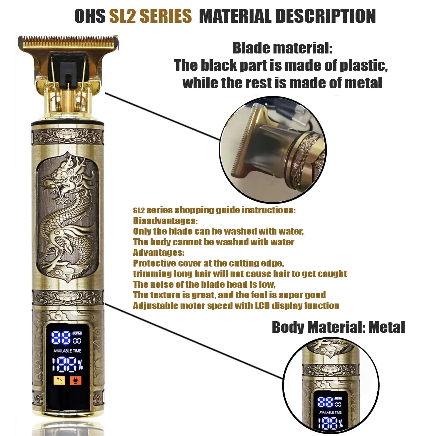 T9 Hair Clipper Repair Beard Shaving Body Hair Trimmer Clippers Electric Machine Men Haircut Machine 0mm Barber Shaver Beauty World Shop