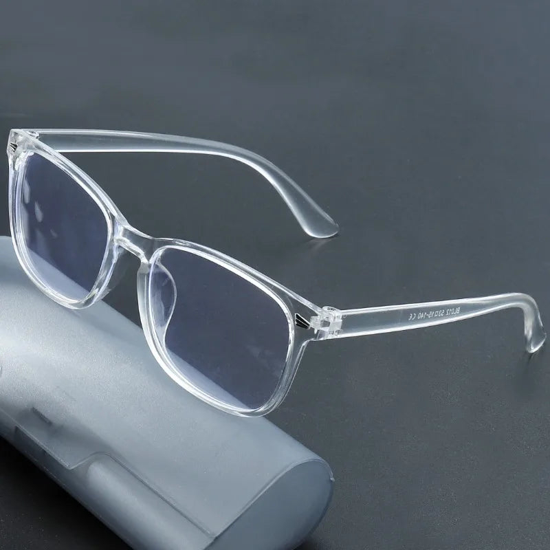1pc Square Rivet Fashion Anti Blue Light Glasses for Daily Commute, Fashion Glasses|Riveted Frame Design|Lightweight Eyewear Beauty World Shop