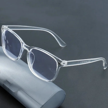 1pc Square Rivet Fashion Anti Blue Light Glasses for Daily Commute, Fashion Glasses|Riveted Frame Design|Lightweight Eyewear Beauty World Shop