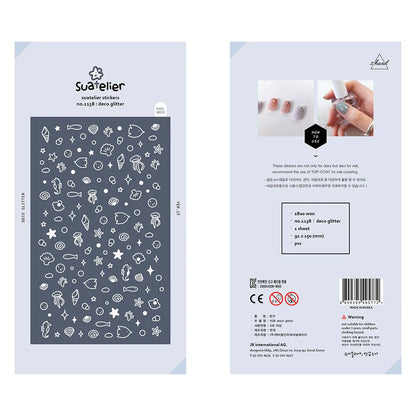 Korean Brand Suatelier Collection Daily Food Vlog Stickers DIY Scrapbooking Journey Diary Stationery Stickers Supplies Beauty World Shop