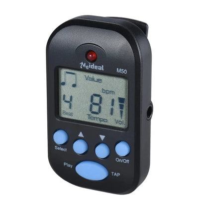 M50 Professional LCD Digital Metronome for Guitar Violin Bass - Rhythm Metronome for Stringed Instrument Players Beauty World Shop
