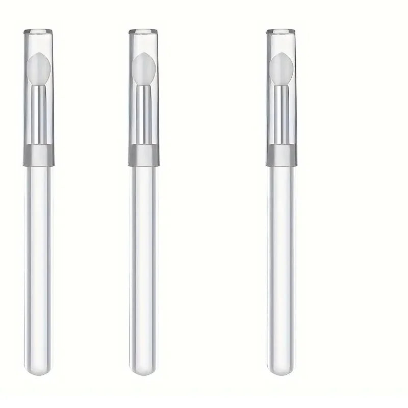 1/3/5PCS Portable Silicone Lip Brush With Cover Soft Multifunctional Lip Balm Applicator Lipstick Lipgloss Makeup Brushes Beauty World Shop