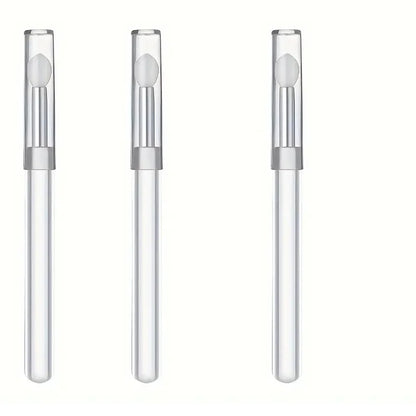 1/3/5PCS Portable Silicone Lip Brush With Cover Soft Multifunctional Lip Balm Applicator Lipstick Lipgloss Makeup Brushes Beauty World Shop
