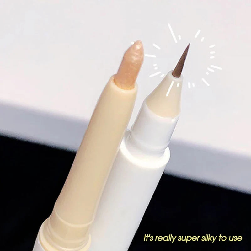 Double-headed Lying Silkworm Pen Matte Pearlescent Fine Flash Brightening Shadow Pen Outline Pen Eyelid Down to Pen Beauty Trend Shop