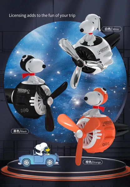 Snoopy Air Freshener Flying Propeller Pilot Series Car Accessories Anime Figures Aromatherapy Fragrance Diffuser Car Decor Gifts Beauty World Shop