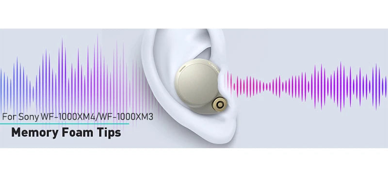 Replacement Memory Foam Ear Tips Cushion Earbuds For Sony WF-1000XM5 WF-1000XM4 WF-1000XM3 Eartips Anti Slip Earphone Earplugs