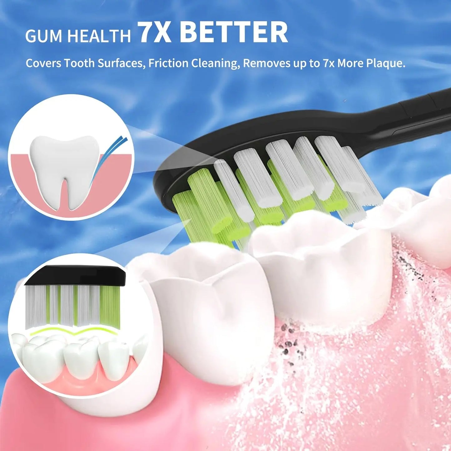 4/10pcs Toothbrush Replacement Heads Compatible with Philips One Series Sonicare Rechargeable Toothbrush HY1200/06 BD1003/AZ Beauty World Shop