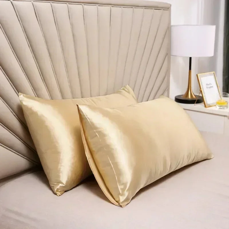 100% Natural Mulberry Silk Pillow Case Real Silk Protect Hair Skin Pillowcase Any Size Customized Bedding Pillow Cases Cover Beauty World Shop