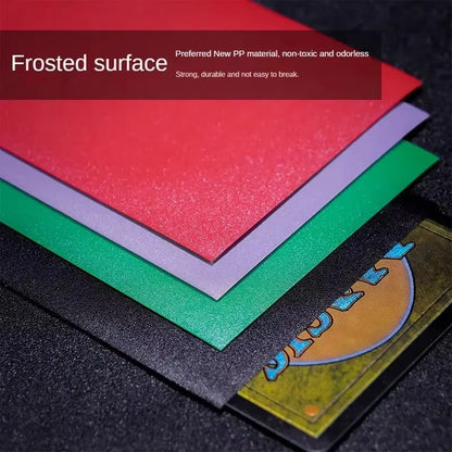 100Pcs/Set 66x91mm Matte Standard Size Card Sleeves TCG Trading Cards Protector for Tarot Shield Board Games Magical Cover PKM Beauty World Shop