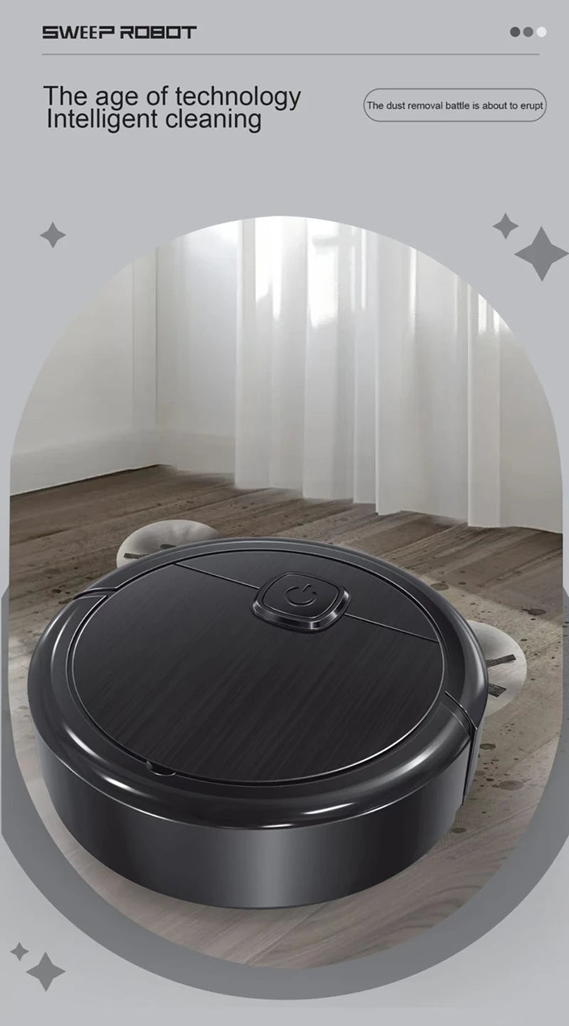3-in-1 Smart Sweeping Robot Vacuum Mop 4000pa Strong Suction Washable Mop For Pet Hair Hard Floor Ideal Home Kitchen Room 2025