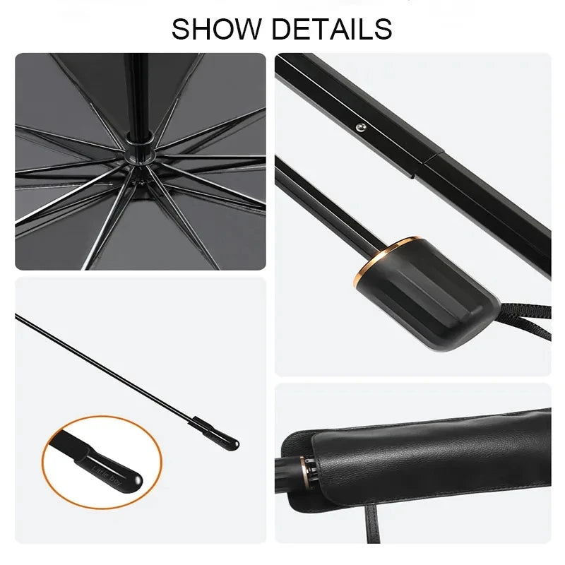 Car Sunshade Umbrella Windshield Folding Front Parasol Umbrella Type Sun Shade for Car Window Summer Sun Protection Accessories Beauty World Shop