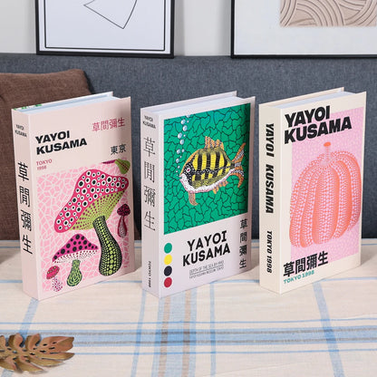 3Pcs Foldable Fashion Fake Books Living Room Decoration Designer Books Coffee Table Ornaments Club Hotel Room Villa Prop Books Beauty World Shop