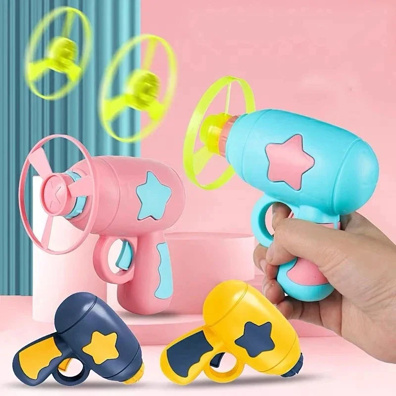 Funny Cat Toy Interactive Launch Pet Training Toy For Kitten Mini Flying Disc Shooting Gun Chasing Games Cat Toys Pet Supplies Beauty World Shop