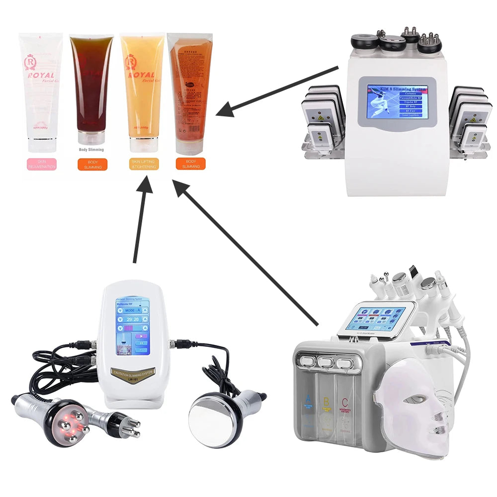 300g Beauty Machine Gel for 40K  Gel for RF  Slimming Radio Ultrasonic  Fat Burning Device Cavitation Body Frequency Conductive Beauty World Shop