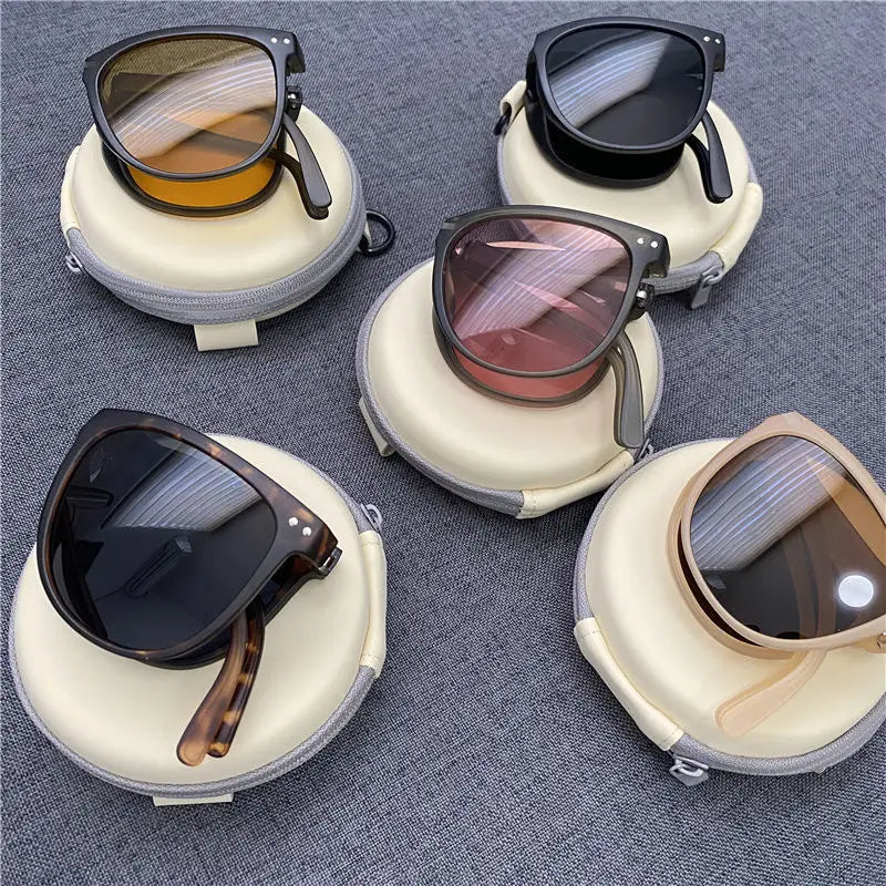 Folding sunglasses, portable, ultra light sun protection, UV protection, sunglasses for both men and women Beauty World Shop