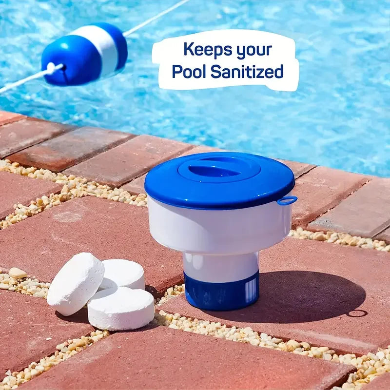 Enduring Pool Floating Dispenser - Automatic Sterilizer for Chlorine Tablets ,Chemical Floater Beauty World Shop