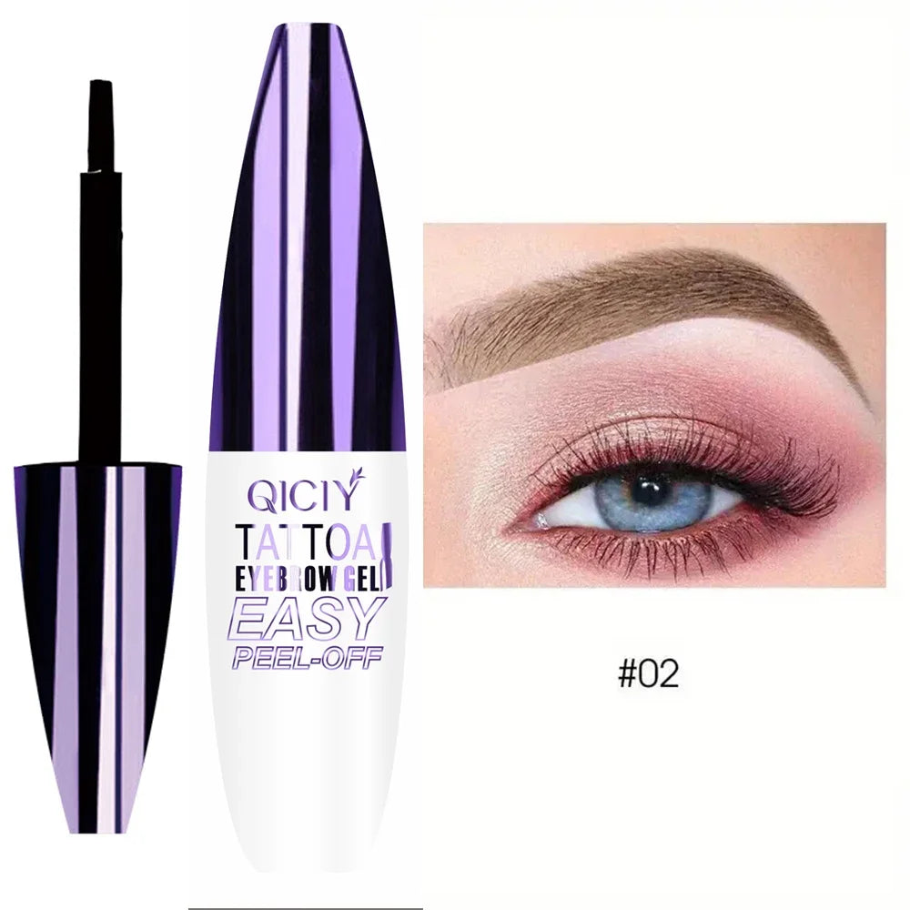 Lasting 3 Days Tattoo Easy Peel Off Eyebrow Gel Cream Types Long-Lasting Smudge-Proof Sweat Resistant  Waterproof Cosmetics Beauty World Shop