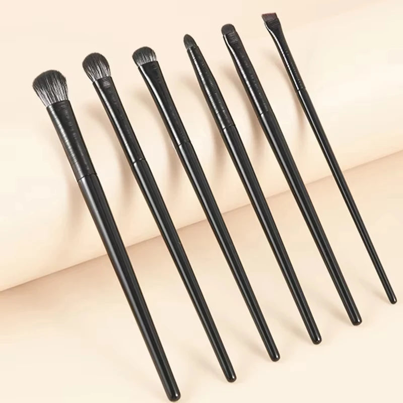 6-Piece Eye Makeup Brush Set: Professional Soft Contour Eyeshadow Brush, Small Eye Makeup Brushes for Detailed Eye Makeup, Facia Beauty World Shop