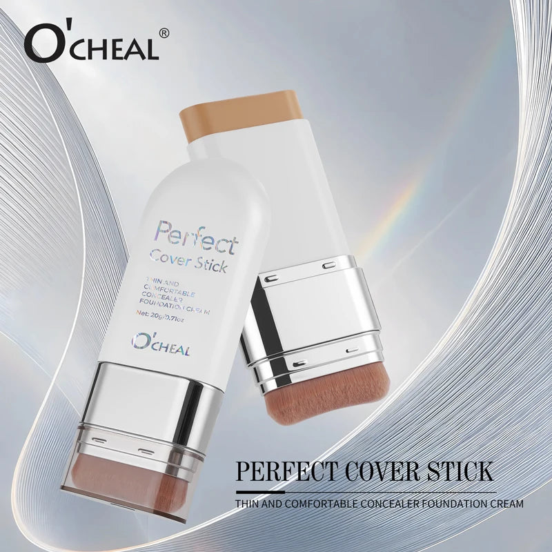 O'CHEAL Perfect Cover Stick Thin And Comfortable Concealer Foundation Cream Stick Instant Natural Waterproof Long-lasting Makeup Beauty World Shop