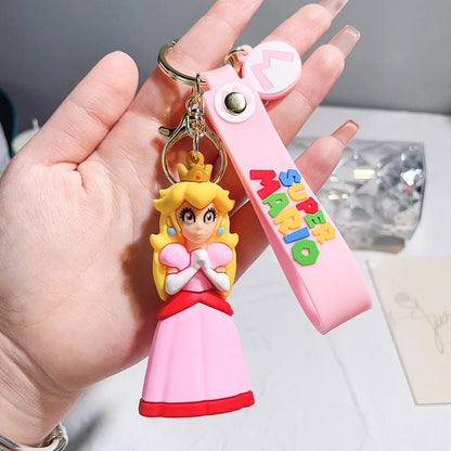 19 Styles Anime Keychain Mario Bros Luigi Toad Bowser Action Figure Model PVC Cartoon Bag Doll Pendant Toys Gift Beauty World Shop
