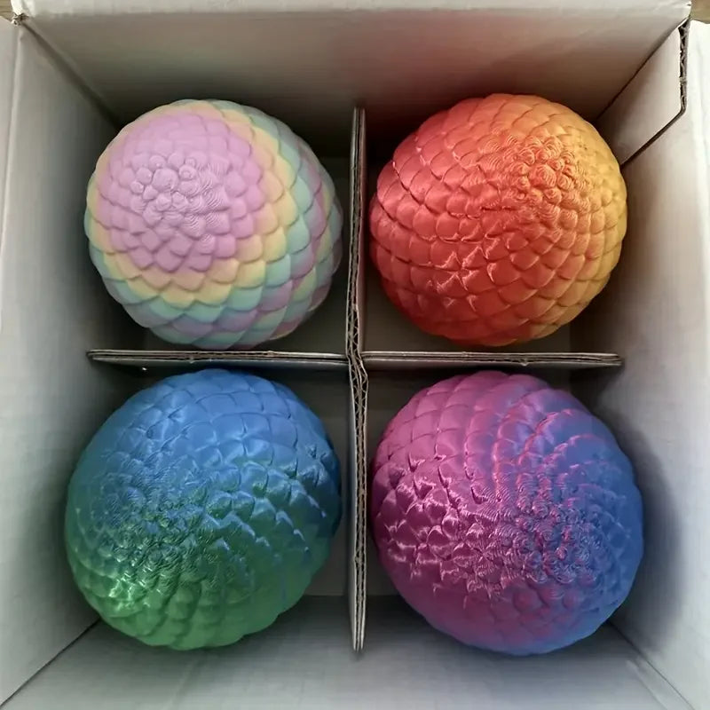 4pcs/set 3D printed snake surprise egg decoration, flexible joints, the best gift for 3D printing enthusiasts Beauty World Shop