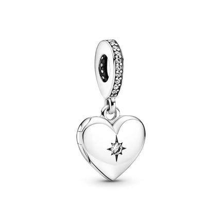 2025 New S925 Silver Spring Ball Bear Cross Pendant Suitable for Original Bracelets DIY Accessories Women's Charm Jewelry Gifts Beauty World Shop