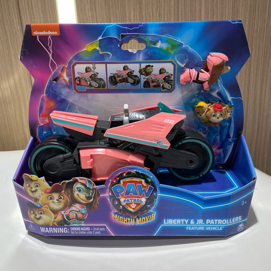 100% Original Paw Patrol Mighty Movie Liberty & Poms JR. Patrollers Rescue Figures Action Figure Birthday Christmas Gift Beauty World Shop