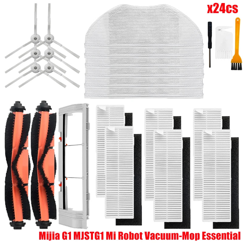 For Xiaomi Mijia G1 MJSTG1 Mi Robot Vacuum Mop Essential Vacuum Cleaner Side / Main Brush Cover Hepa Filter Mop Cloth Parts Beauty World Shop