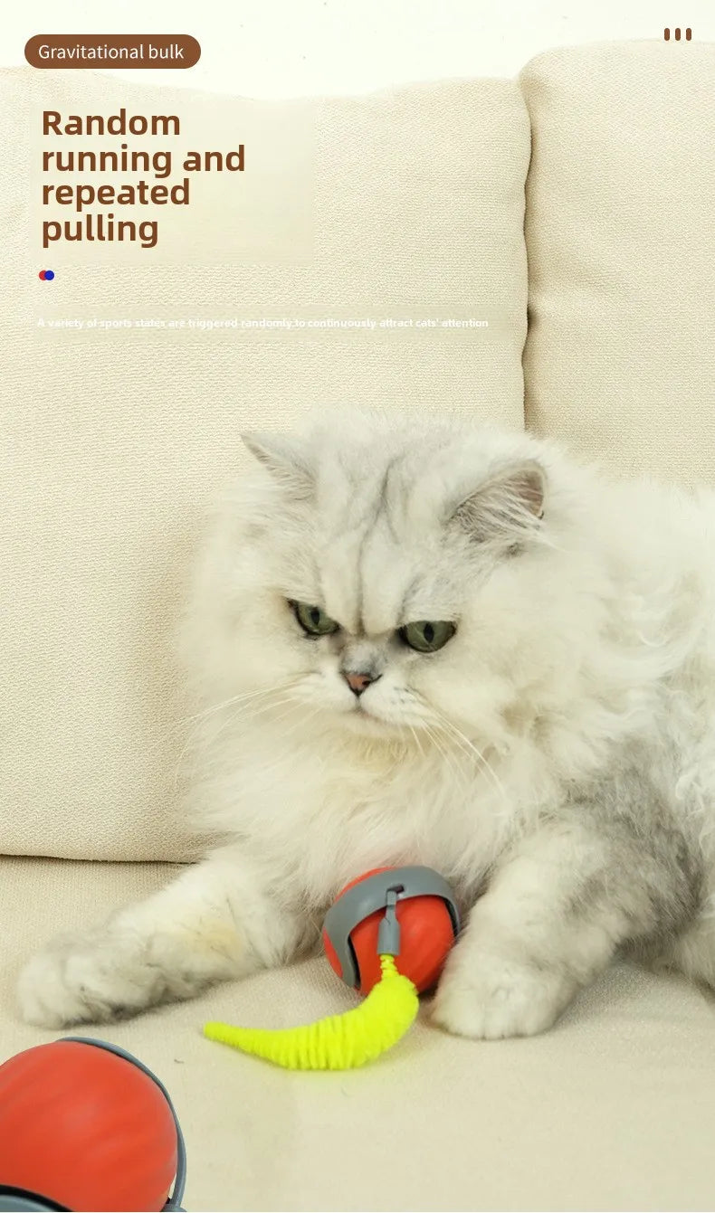 Smart Cats Toy Ball Electric Ball for Cats With Feather Teaser Intelligent Automatic Movement Active Scrolling Pet Toys Supplies Beauty World Shop