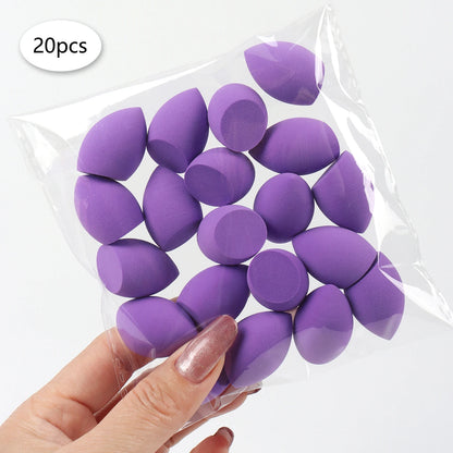 20 件装 Mini Finger Puff Beauty Cosmetic Foundation Cosmetic Sponge Makeup Blender Suitable for Cream & Powder Concealer Beauty World Shop