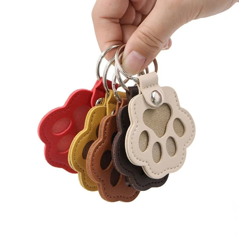 Pet Hair Memorial Keychain PU Leather Keepsake Locket for Cat Dog Fur Pet Hair Storage Pendant Handbag Hanging Accessories Beauty World Shop