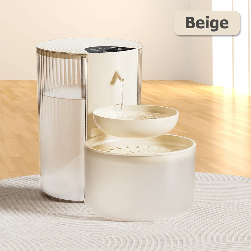 Smart Pet Water Dispenser, Wireless Cat Water Fountain, Dumping Dog Water Dispenser, Rechargeable Automatic Water Feeder