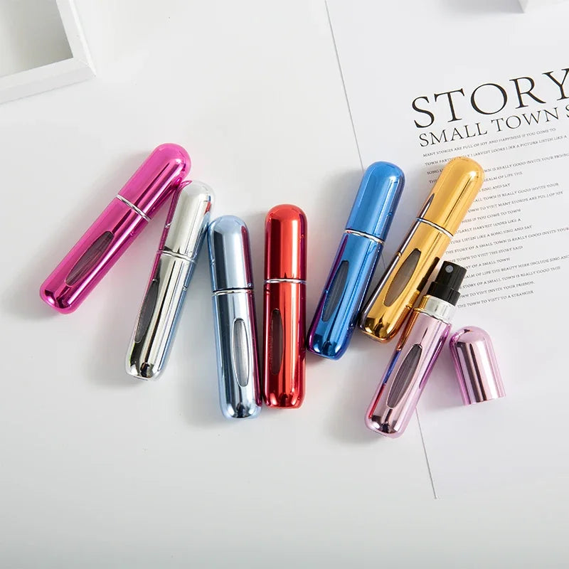 5ml Perfume Spray Bottle, Portable Perfume Atomizer Fillable Mini Perfume Bottle Perfume Empty Bottle Scent Pump Box Beauty Fashion