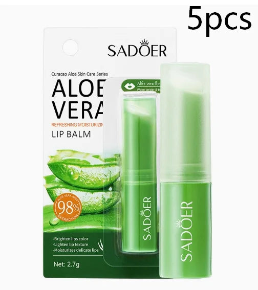 Aloe Lip Balm Healing Lasting Moisturizing All-natural Lip Mask For Dry Lips Lip Moisturizing Power Lip Care Nourishing Repair Beauty World Shop