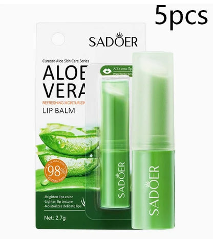 Aloe Lip Balm Healing Lasting Moisturizing All-natural Lip Mask For Dry Lips Lip Moisturizing Power Lip Care Nourishing Repair Beauty World Shop