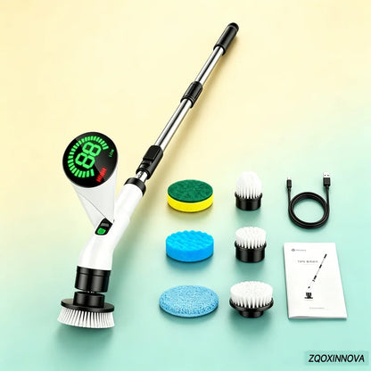 Cordless Multipurpose Cleaning Brush Household Electric Spin Scrubber Kitchen Gadget Hair Brush Bathroom Toilet Mop for Home Cle Beauty World Shop