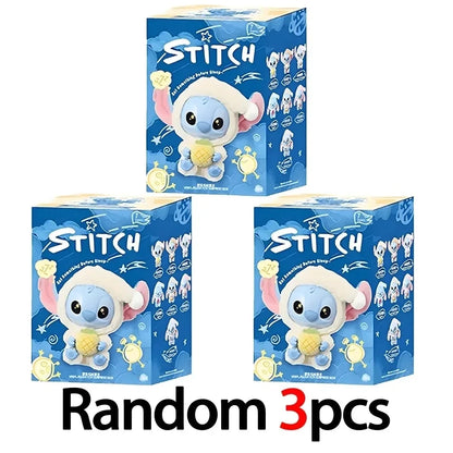 2025 HOT New Stitch Eat Some Thing Before Sleep Series Vinyl Blind Box Bag Pendant Cute Plush Doll Mystery Box Toy SurpriseGifts Beauty World Shop