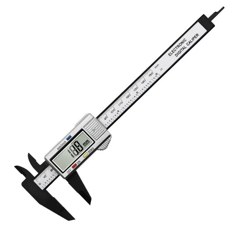 1PC Plastic Vernier Caliper Digital Display Caliper Mini Text Play Caliper Student Vernier Ruler 0 to 150mm Measuring Tool Beauty World Shop
