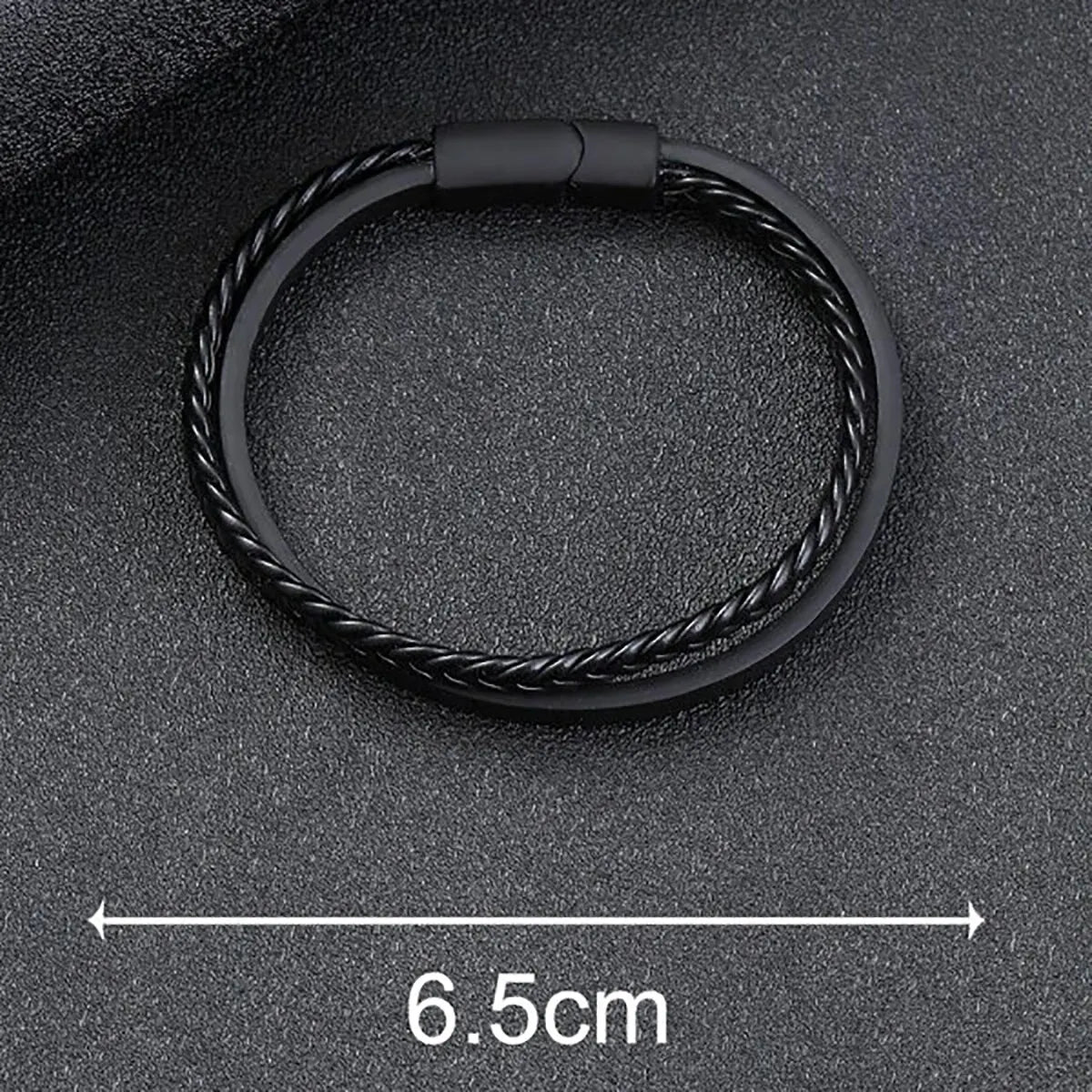 Multi -Style PU Leather Two -Layer Magnetic Bracelet Men's Mature Business Give Men The Best Gift for Men Beauty Fashion
