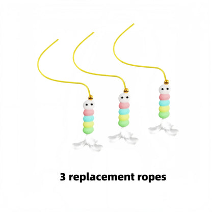 New Type Of Electric Cat Toy with 2 Ropes Smart Hanging Door Auto Swing Feather Toy A Self-entertainment And Cat-teasing Wonder Beauty World Shop
