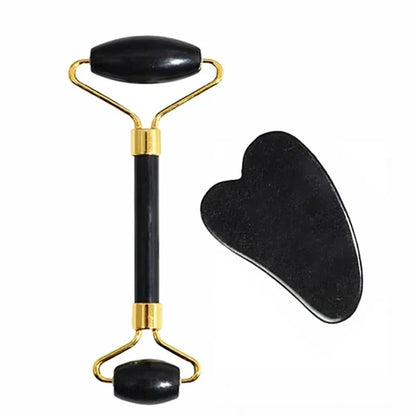 Natural Jade Roller Face Gua Sha Natural Stone Body Neck Massager Acupoint Eye Care Spa Massage Tools Massage Visage Lifting Beauty World Shop